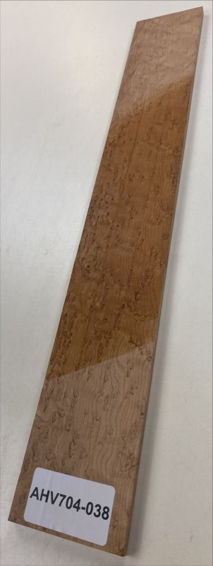 Fretboard Bird's Eye Maple caramel 500x76x9mm Unique Piece #038